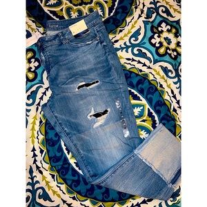 NY&CO Light Ripped Denim Jeans